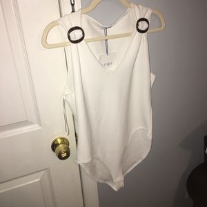 NWT! White Zara Body Suit